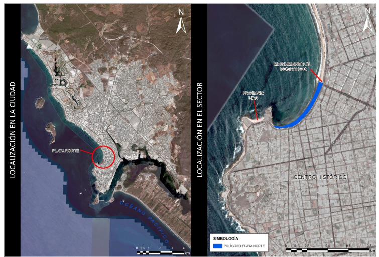 Ubicaci�n de Playa Norte