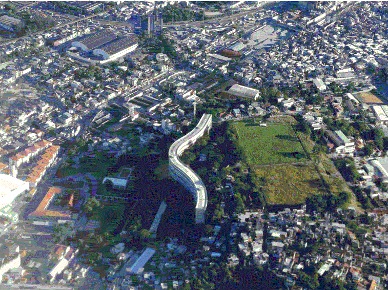 Cidade Tiradentes housing complex, built in the periphery of the city of S&atilde;o Paulo in the 1970s