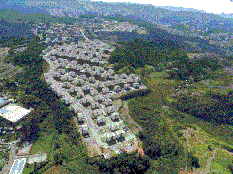 Housing complex in Heliopolis slum. Architect: Hector Vigliecca