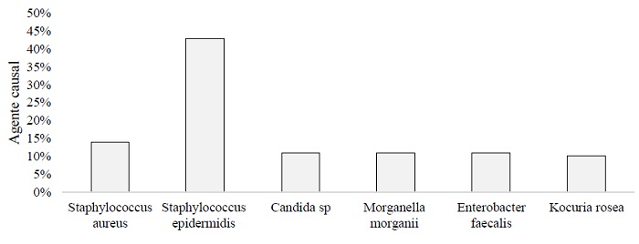 Patógeno recurrente en la unidad de hemodiálisis, 2018 (n=29)