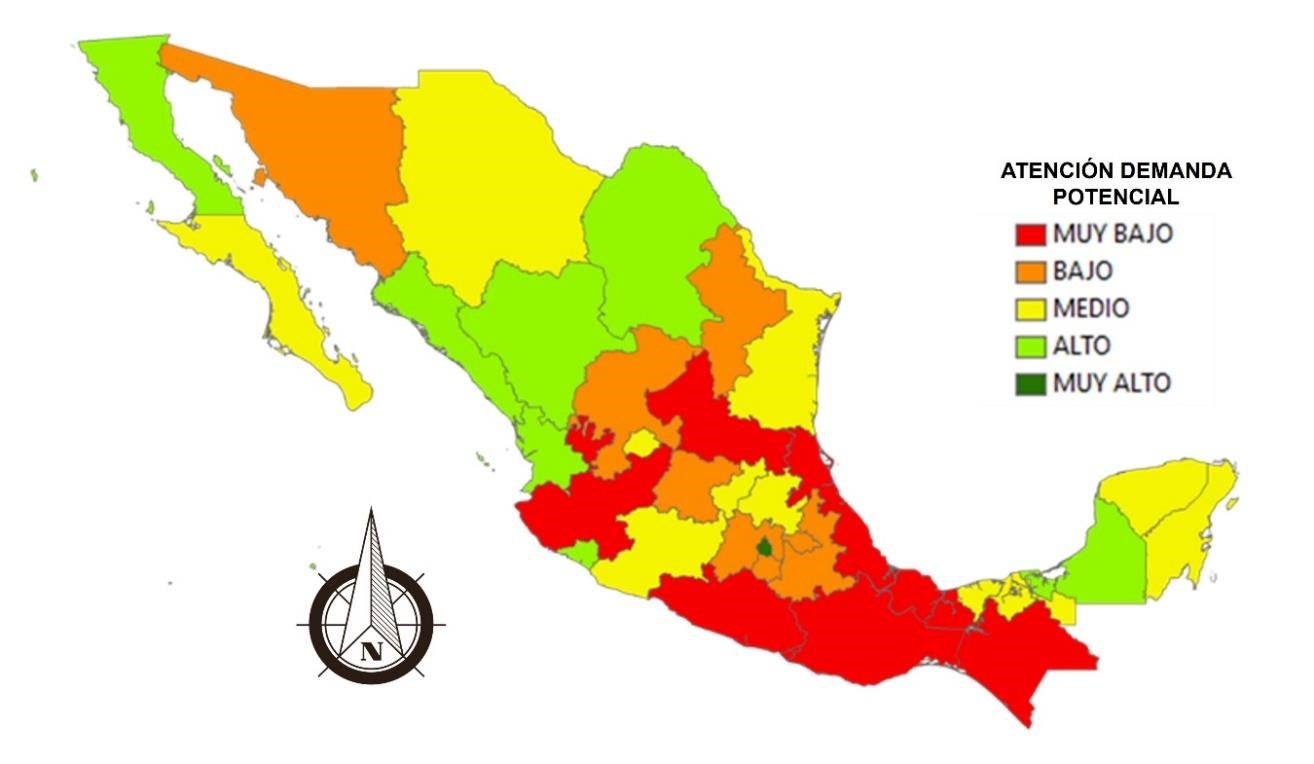 ndice de atencin demanda potencial