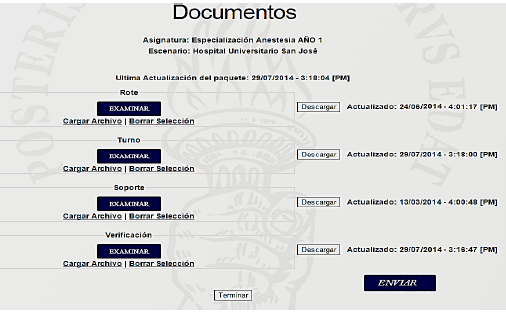 interfaz gráfica para el usuario “Departamento”.