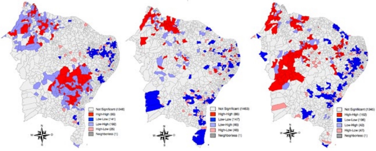 Mapas de Cluster da especializa&ccedil;&atilde;o da oferta dos cursos de Ensino Superior e mercado de trabalho com Ensino Superior na &aacute;rea da Educa&ccedil;&atilde;o