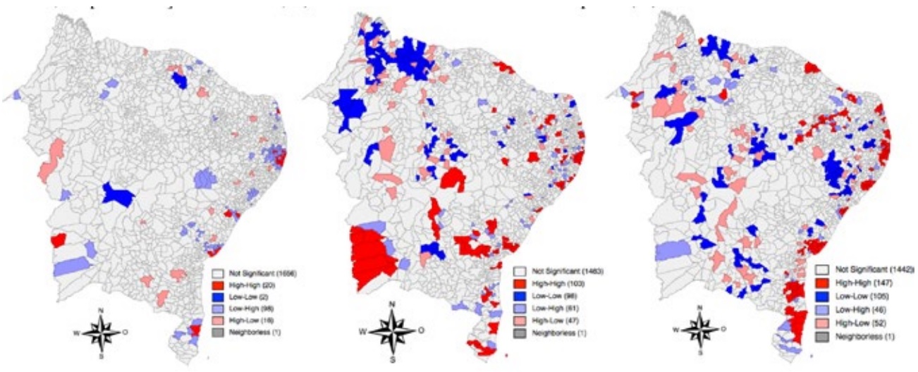 Mapas de cluster da especializa&ccedil;&atilde;o da oferta dos cursos de Ensino Superior e mercado de trabalho com Ensino Superior na &aacute;rea de Neg&oacute;cios, Administra&ccedil;&atilde;o e Direito