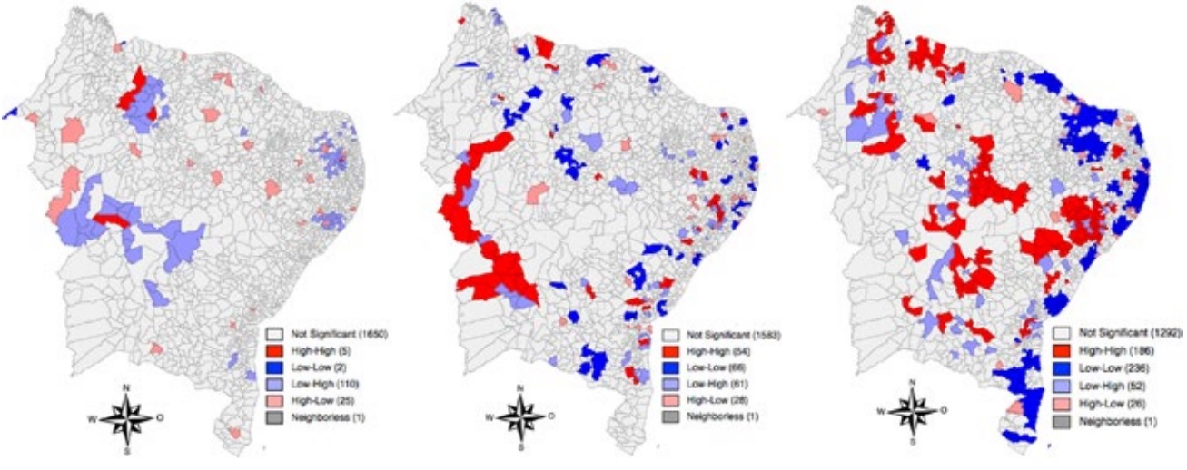 Mapas de cluster da especializa&ccedil;&atilde;o da oferta dos cursos de Ensino Superior e mercado de trabalho com Ensino Superior na &aacute;rea de Agricultura e Veterin&aacute;ria
