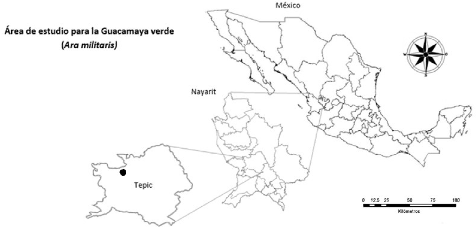 Ubicación del arroyo Las Iglesias en el municipio de Tepic, Nayarit.