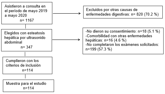 Flujograma de pacientes del estudio.
