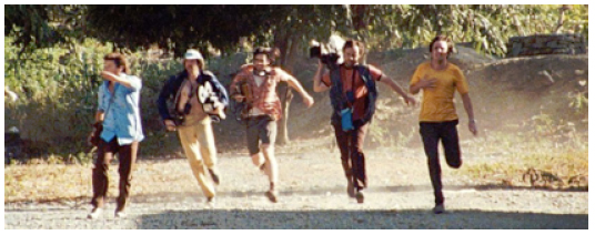 Os “cinco de Balibo” fogem das tropas invasoras na região da fronteira com a Indonésia39