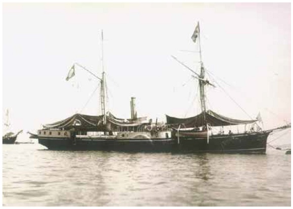 Canhoneira Lamego, Baía de Guanabara.