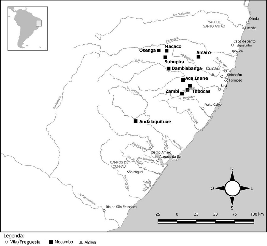 : Os Palmares e a aldeia de Cucaú, segundo a Relação de 167860