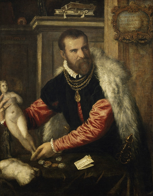 Retrato de Jacopo Strada, Ticiano (1567)