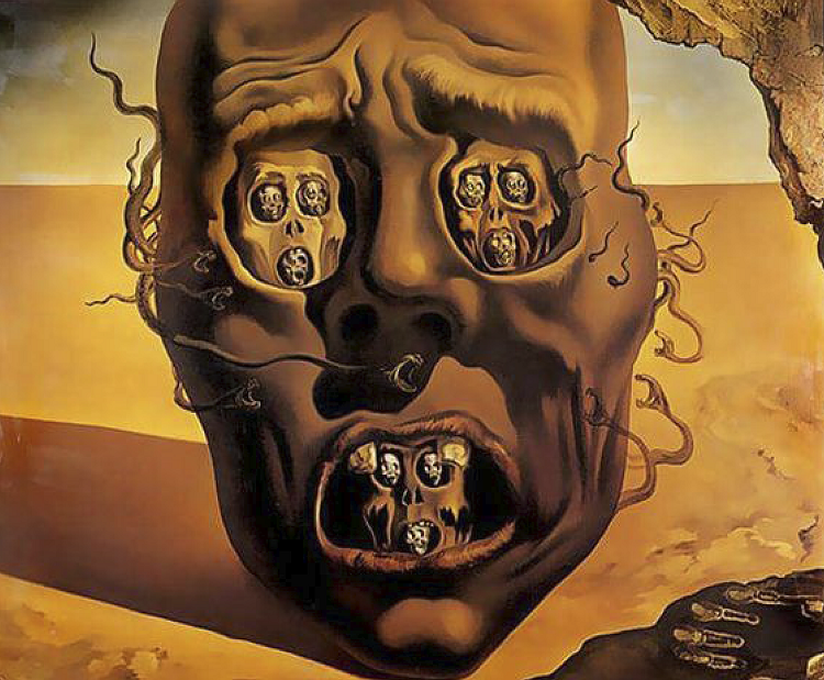 A Face da Guerra, Salvador Dali (1940)
            