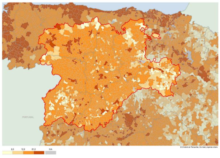 Densidad de poblaci�n en 1960 (hab./km2)