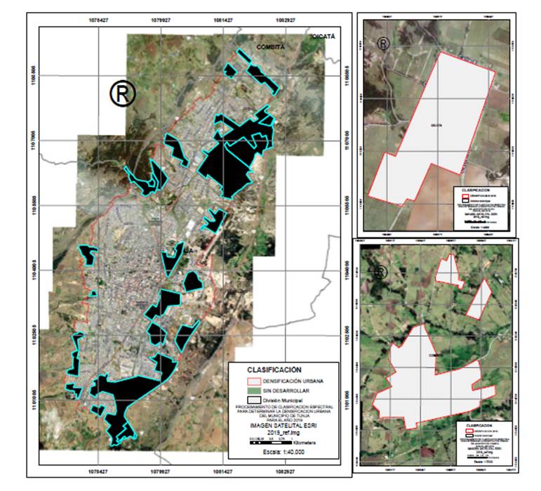 Clasificación espectral por unidades de estudio