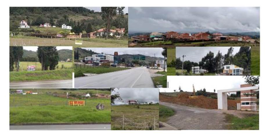 Registros fotográficos de procesos rururbanos en el área de estudio
