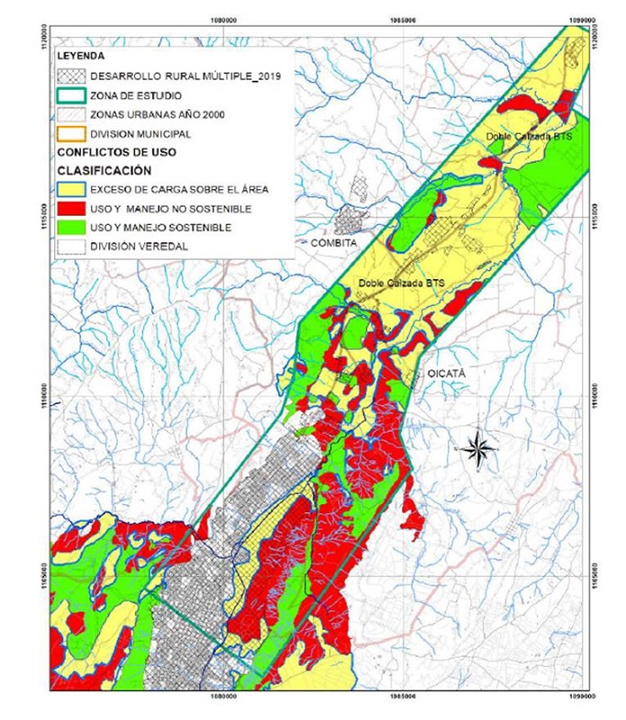 Conflictos ambientales sobre el área del corredor vial BTS