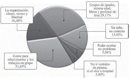 Aspectos que M&Aacute;S le Gustan al alumnado de su Centro Educativo