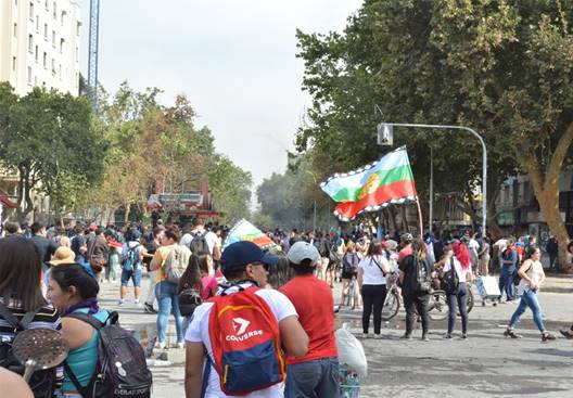 1 Alrededores de la Plaza de la Dignidad, Santiago de Chile, 12 de noviembre 2019