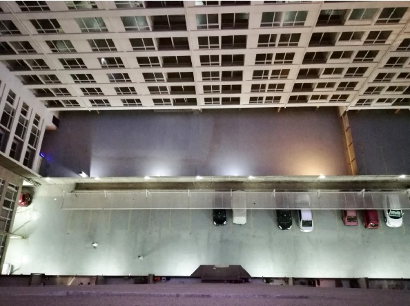 Edificio estudiado (vista interior altura)