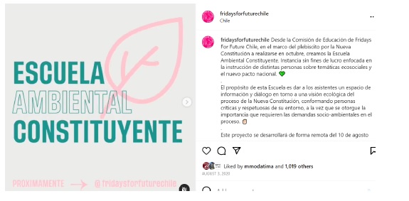 Convocatorias para la educación socioambiental en instancias formales autogestionadas