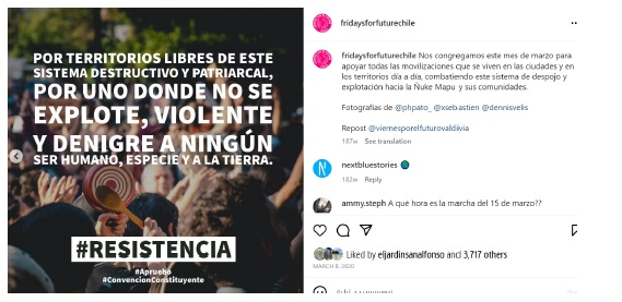 Movilizaciones para asegurar un futuro justo desde la institucionalidad