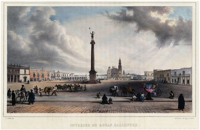 &ldquo;Interior de Aguas Calientes&rdquo;, de Carl Nebel ,1836.