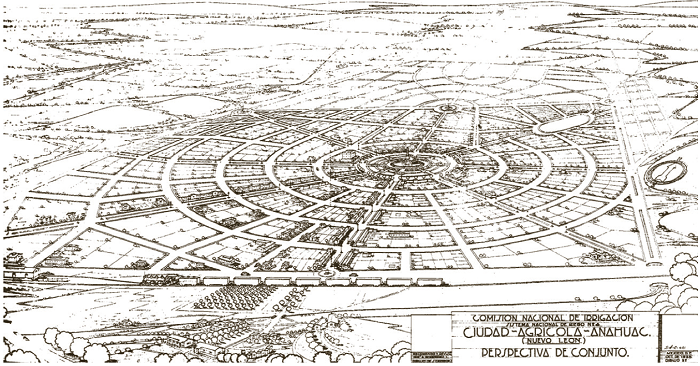 Ciudad Agr�cola An�huac: perspectiva de conjunto.