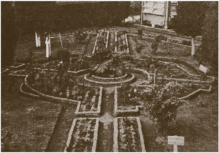 Remodelaci�n de los jardines del Sanatorio Dur�n durante el gobierno de Le�n Cort�s.