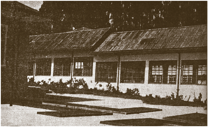 Remodelaci�n de los jardines del Sanatorio Dur�n durante el gobierno de Le�n Cort�s.