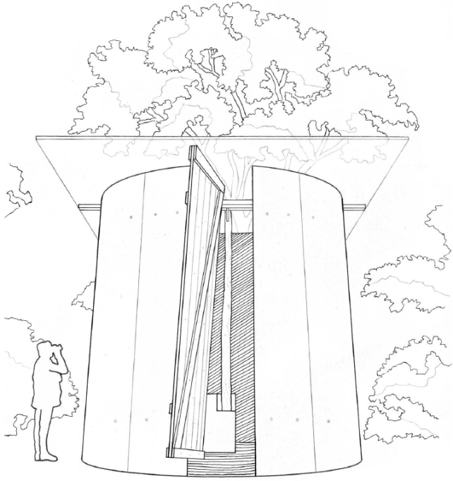 Smiljan Radic, Capilla vaticana, 2018. Fuente: Archivo CAPUAO. Autor de imagen: JFGM, 2022.