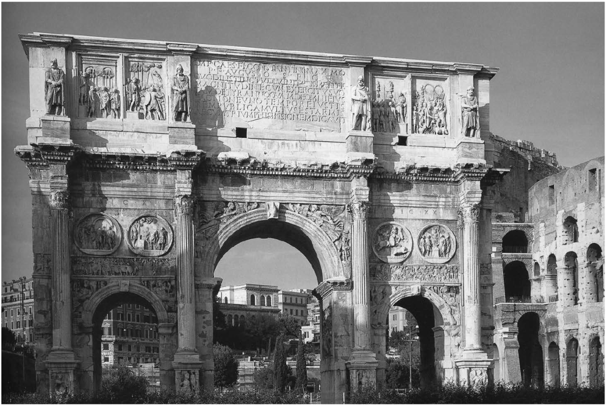 Arco de Constantino de Roma, 315 d. C. Fotograf�a: PSR, 2015.