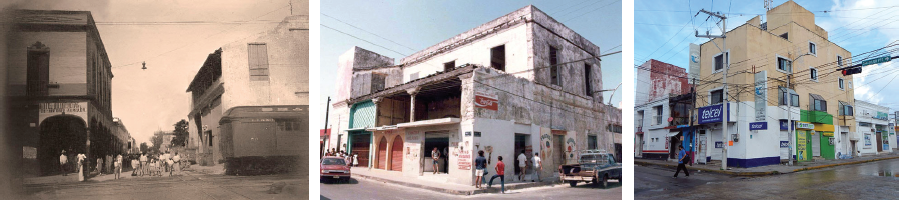Izquierda. Estaci�n del ferrocarril de v�a ancha, 1907.