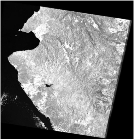 Imagen satelital de la región costa de Jalisco y Nayarit. 