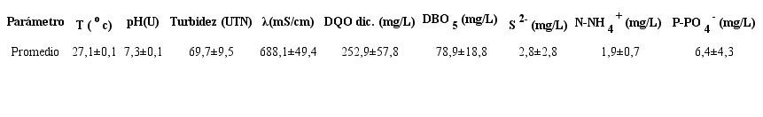 Caracterizaci&oacute;n de las aguas residuales de la residencia estudiantil "Antonio Maceo" de la Universidad de Oriente.