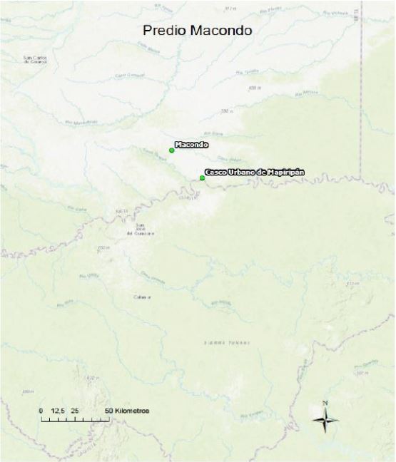 Mapa. Predio Macondo