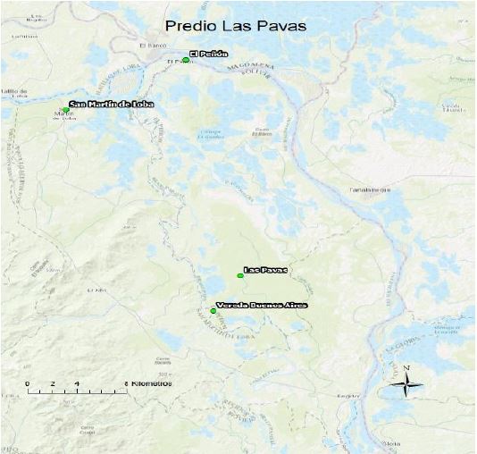 Mapa Predio Las Pavas