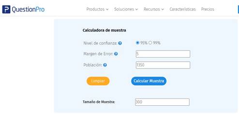 Calculadora de tama�o muestral
