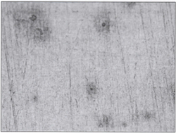 Microestructura de la cabeza del pist�n gen�rico magnificada a 500X, Nital al 4%, 40seg