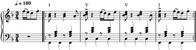 Ejemplo de integración rítmico-armónico-melódico en verdulera sola