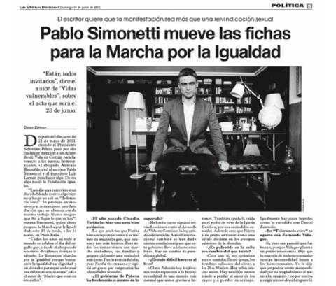 P&aacute;gina del Diario "Las &Uacute;ltimas Noticias"