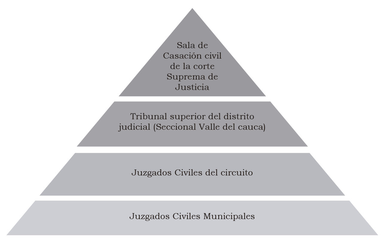 Jerarquía de los juzgados de
Cali