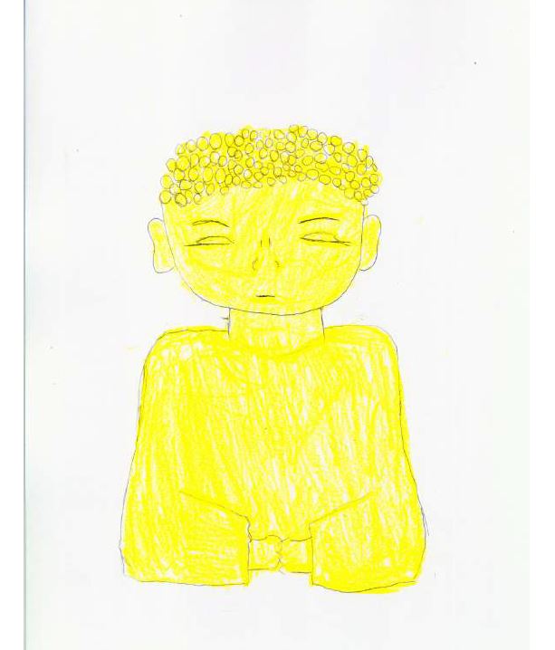 Buda. Leyenda del ni&ntilde;o: &ldquo;Es un Dios (kamisama) que brilla como el oro&rdquo;