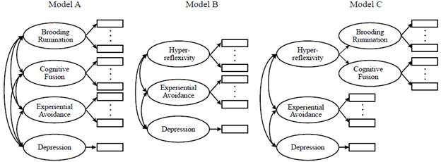 Graphical Representation of the Measurement Models Under Study