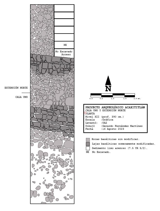  Planta de la Cala 1; Dibujo de GFM para el PAA