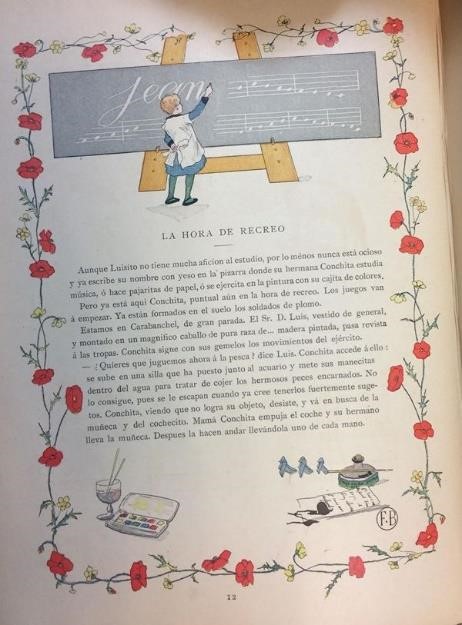  Un ni�o jugando a la escuelita 