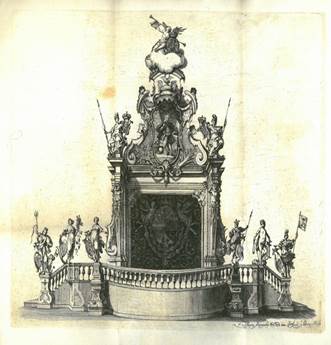 Oath stage for Ferdinand VI in Palma