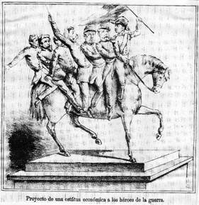 Proyecto de una estatua econ&oacute;mica a los h&eacute;roes de la guerra