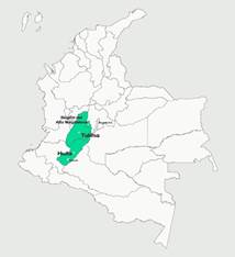 Regi&oacute;n del Alto Magdalena actual