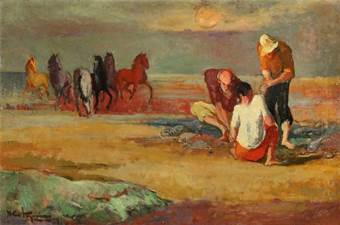 Pescadores de río, Juan Carlos Castagnino,1938