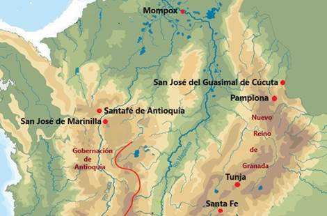 Guasimal de Cúcuta y San José de la Marinilla, 1790